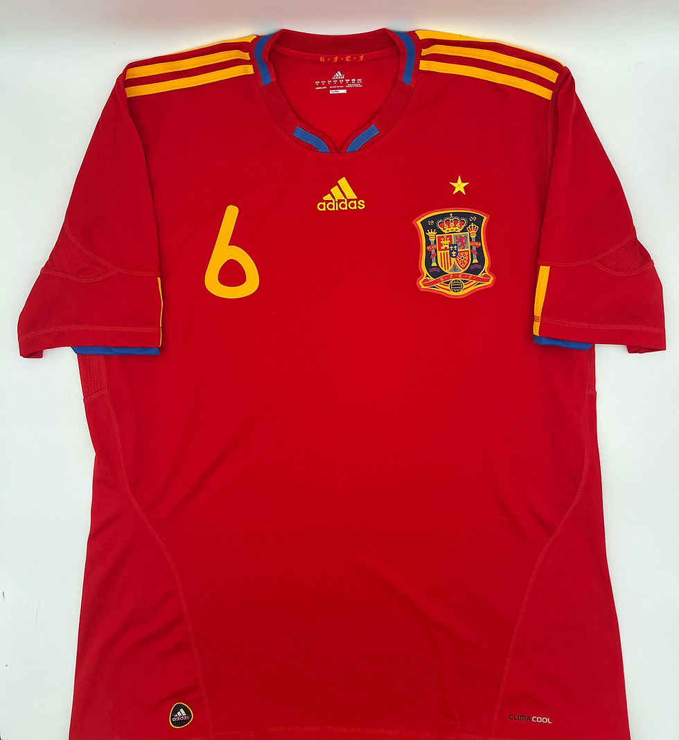Thumbnail: Iniesta Spain 2010 Home Jersey XL Front View