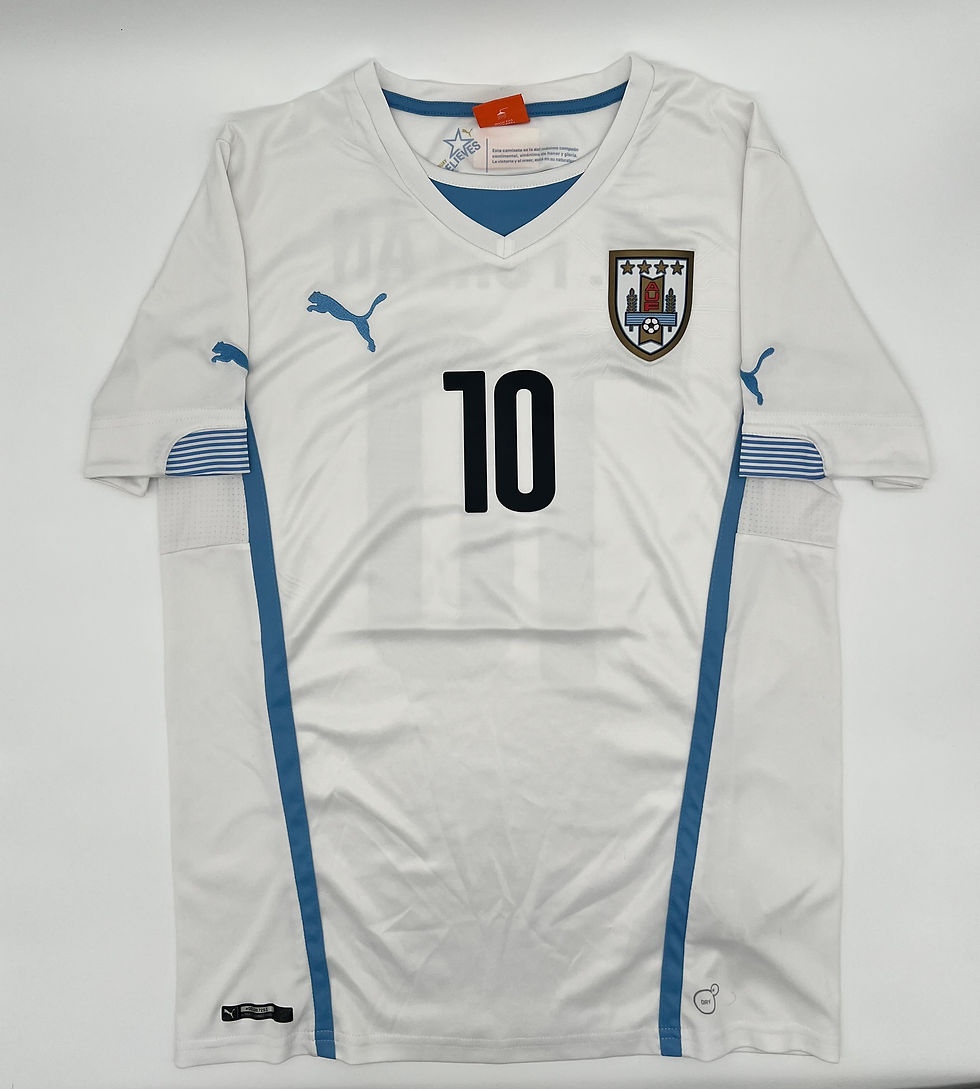Thumbnail: Uruguay 2012/2013 Home #10 Forlan Soccer Jersey (M)
