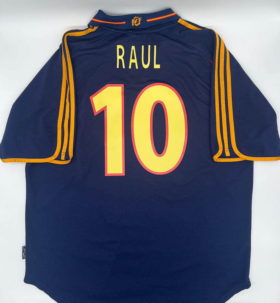 Thumbnail: raul spain 2000 away jersey xl Back View