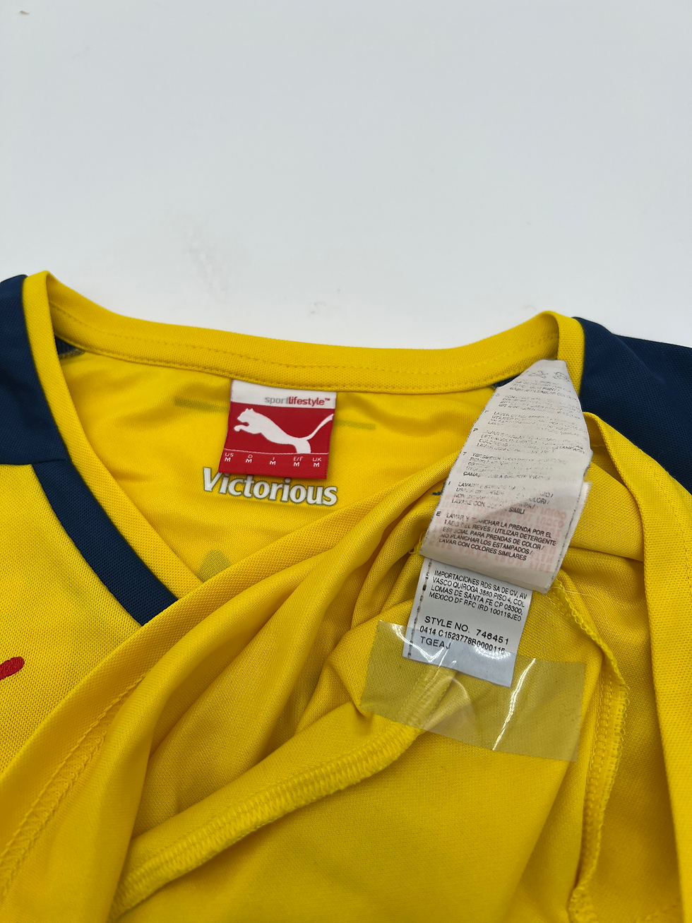 Thumbnail: Sanchez Arsenal 2014 Away Long Sleeve Jersey M Tags Close Up View