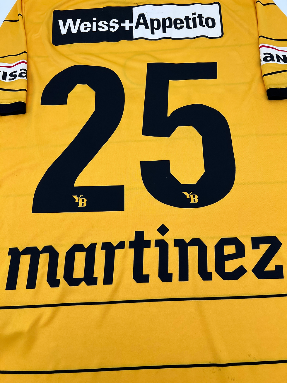 Thumbnail: Martinez Young Boys 2011 Home Jersey M  Back View