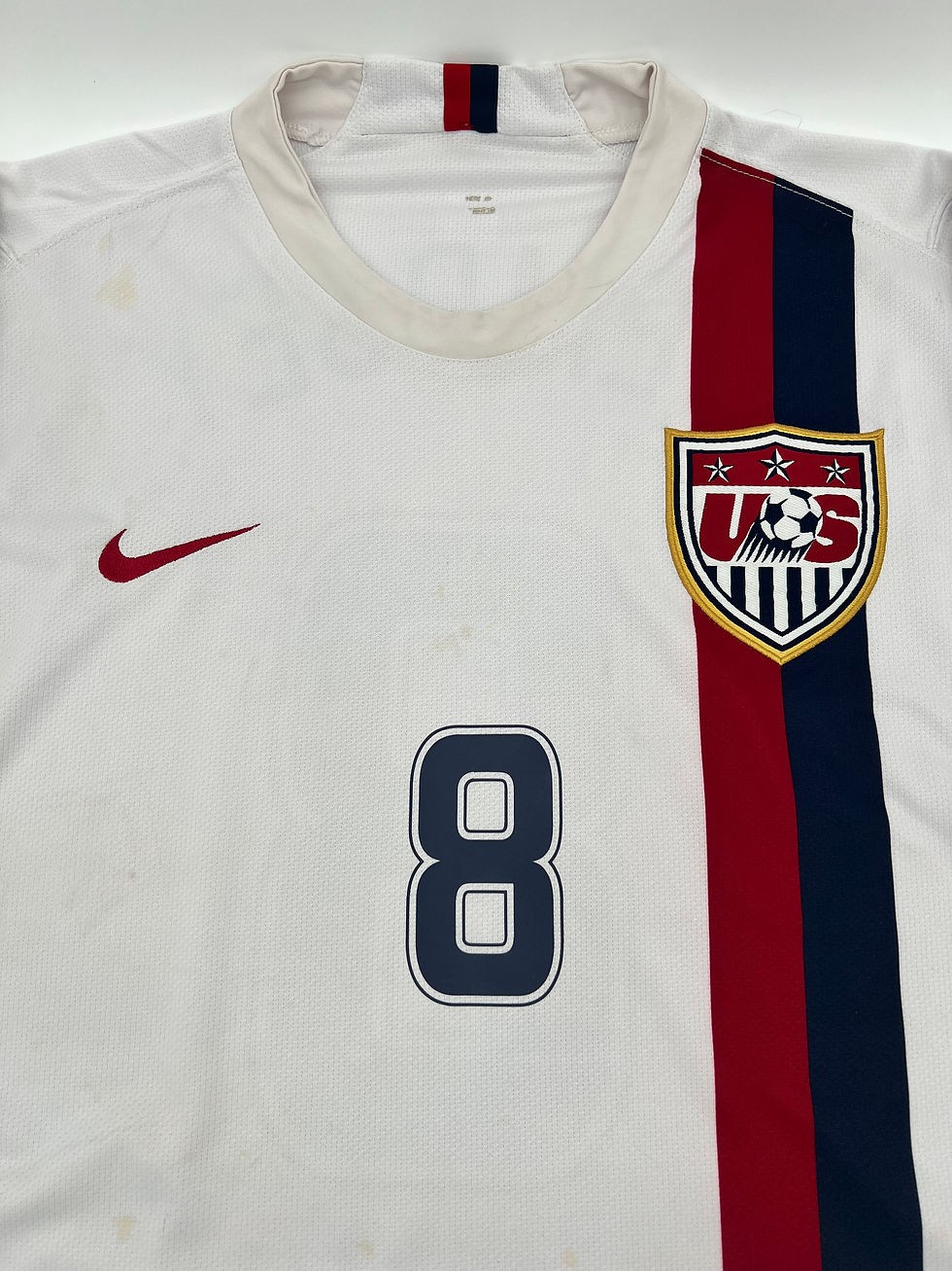 Thumbnail: Dempsey USMNT 2006 Home Jersey XL Front Close Up View