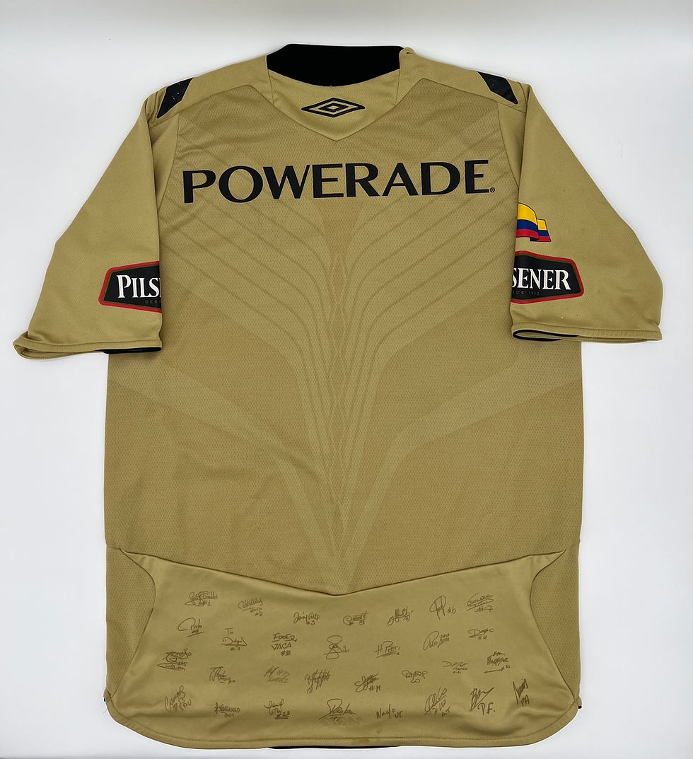 LDU Quito 2008 "Campeon de America 2008" Special Soccer Jersey (M) Back View