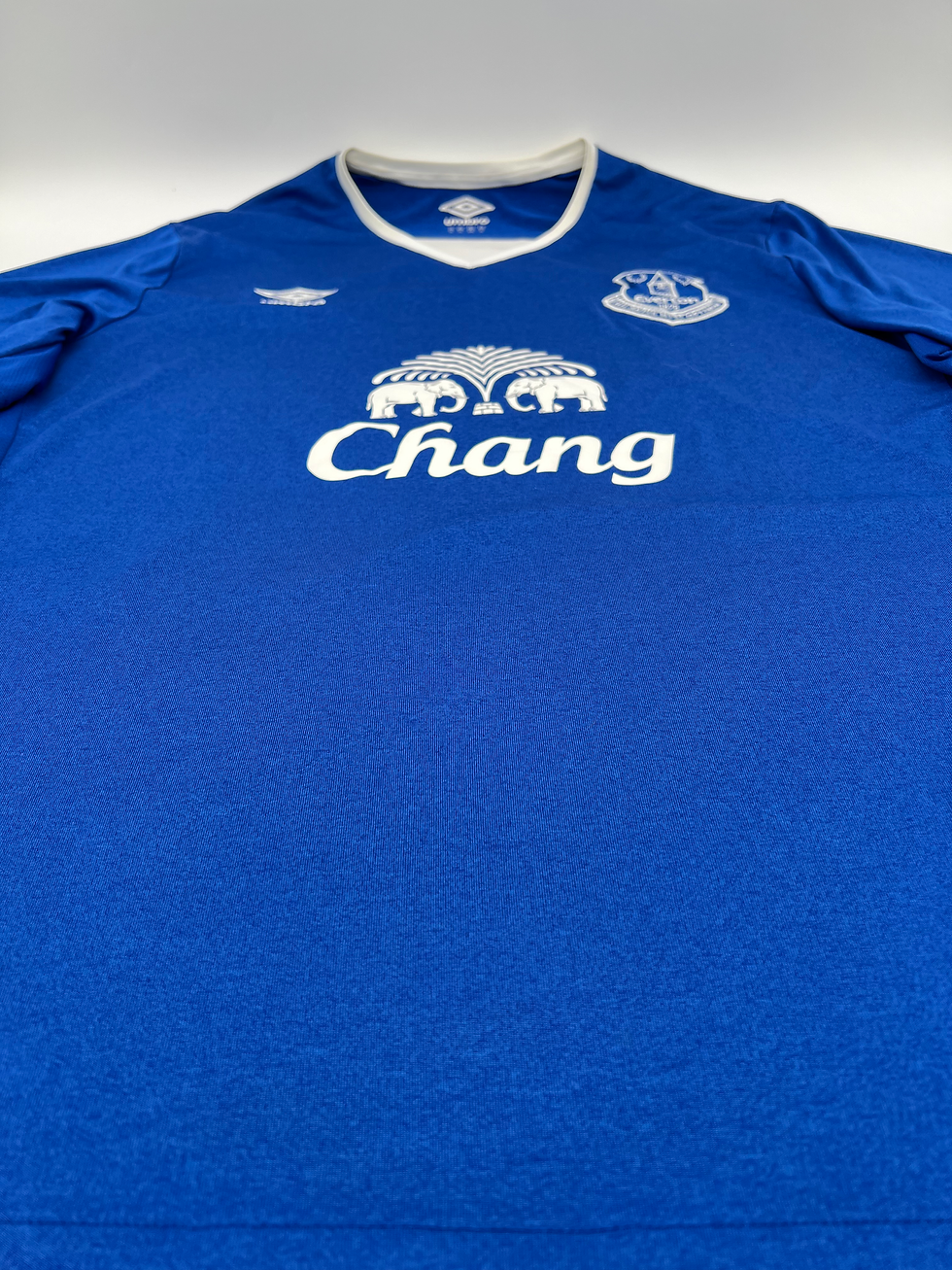 Thumbnail: Everton 2015/2016 Home Lukaku #10 Soccer Jersey (XL) Front Parallel View