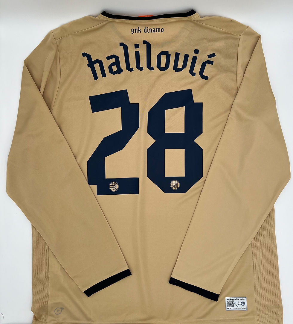 Dynamo Zagreb 2013/2014 Away Halilovic #28 Long Sleeve Jersey (XXL)