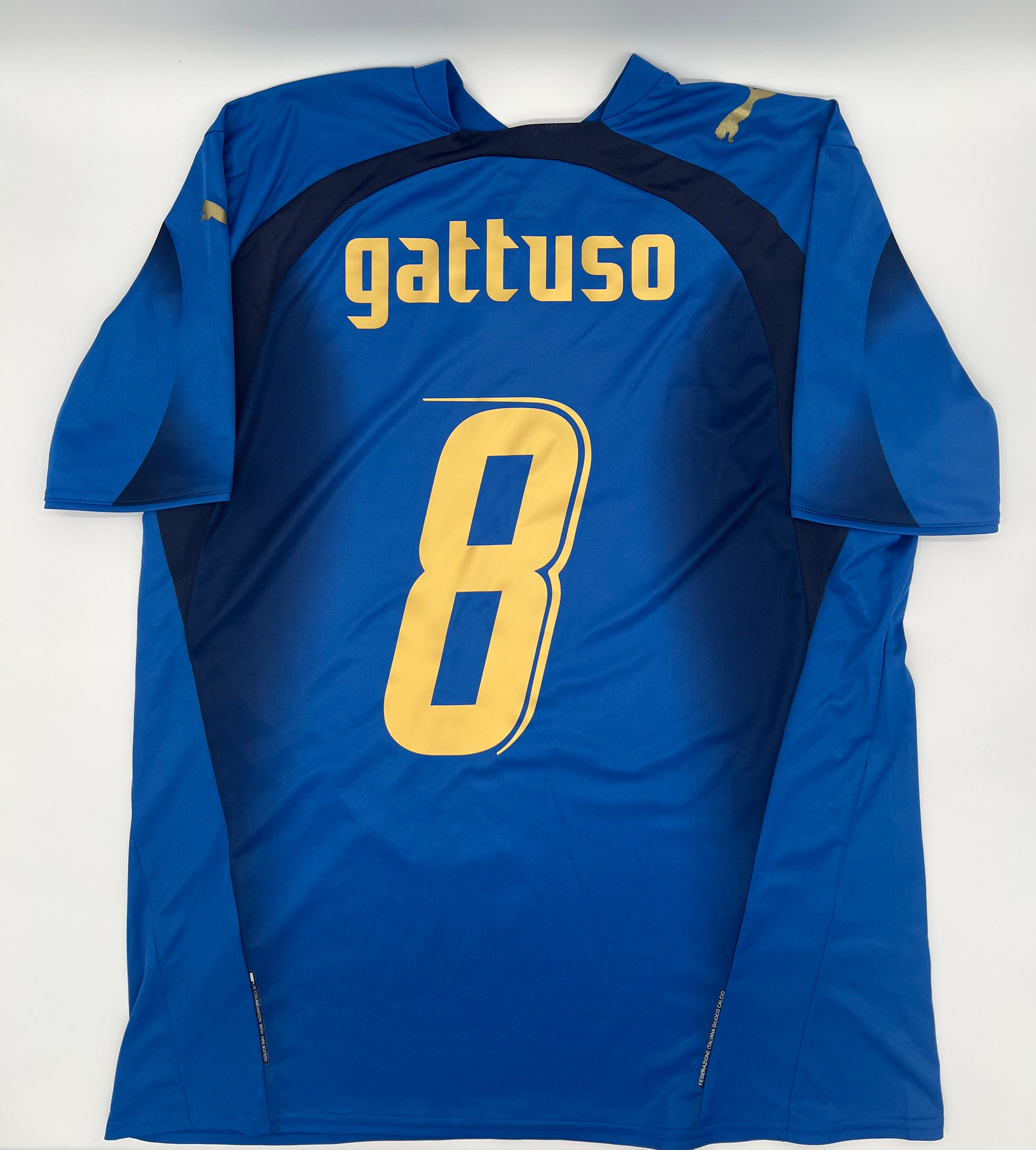 gattuso italy 2006 jersey Back View