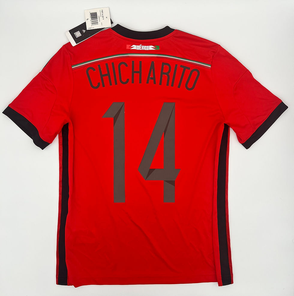 Chicharito Mexico 2014 Away Jersey Youth Large Back View