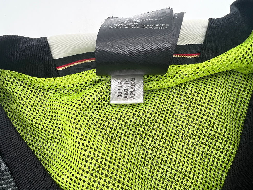 Thumbnail: Ozil Germany 2016 Away Jersey S Tags Close Up View
