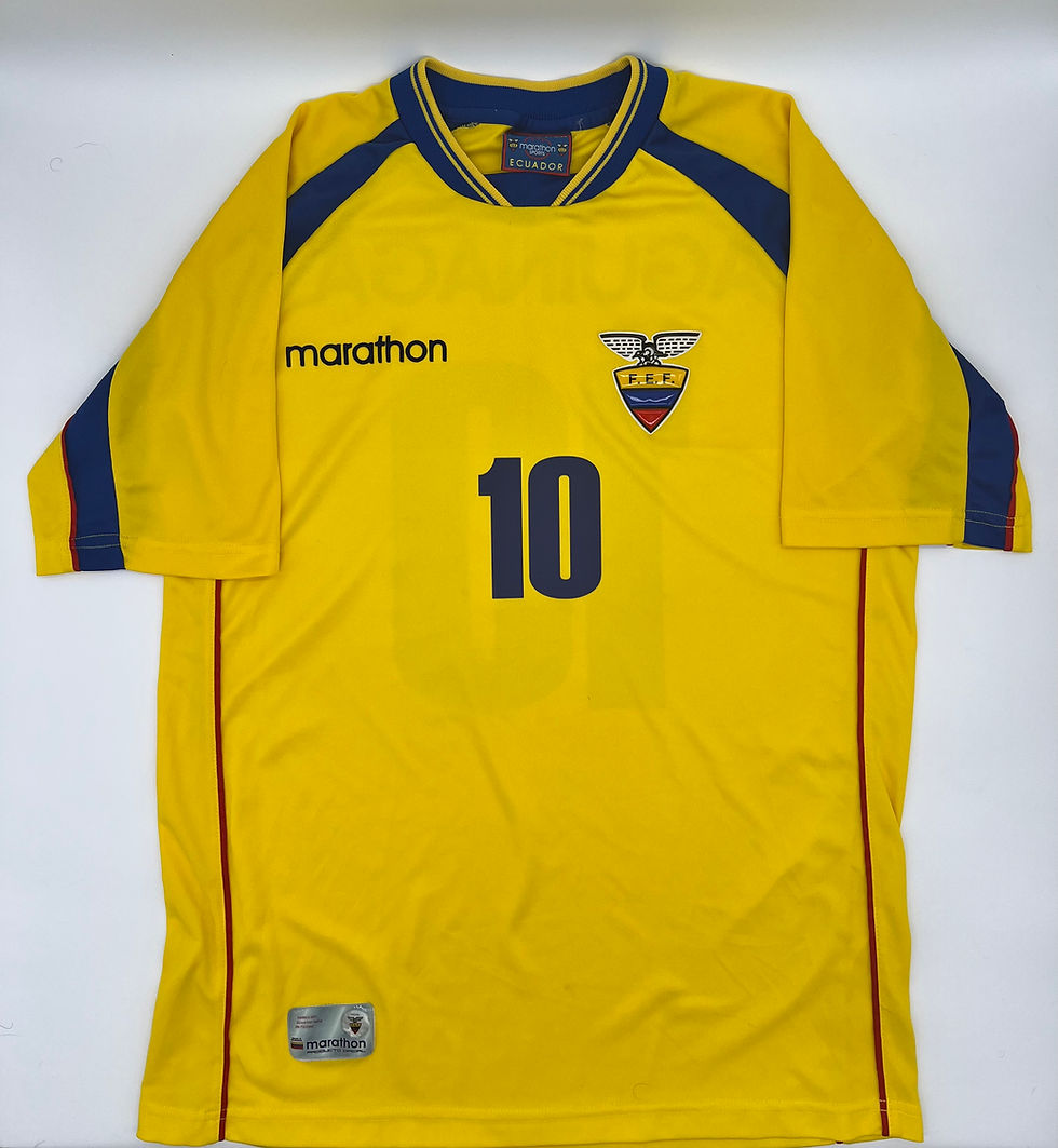 Aguinaga Ecuador 2002 Jersey L Front View