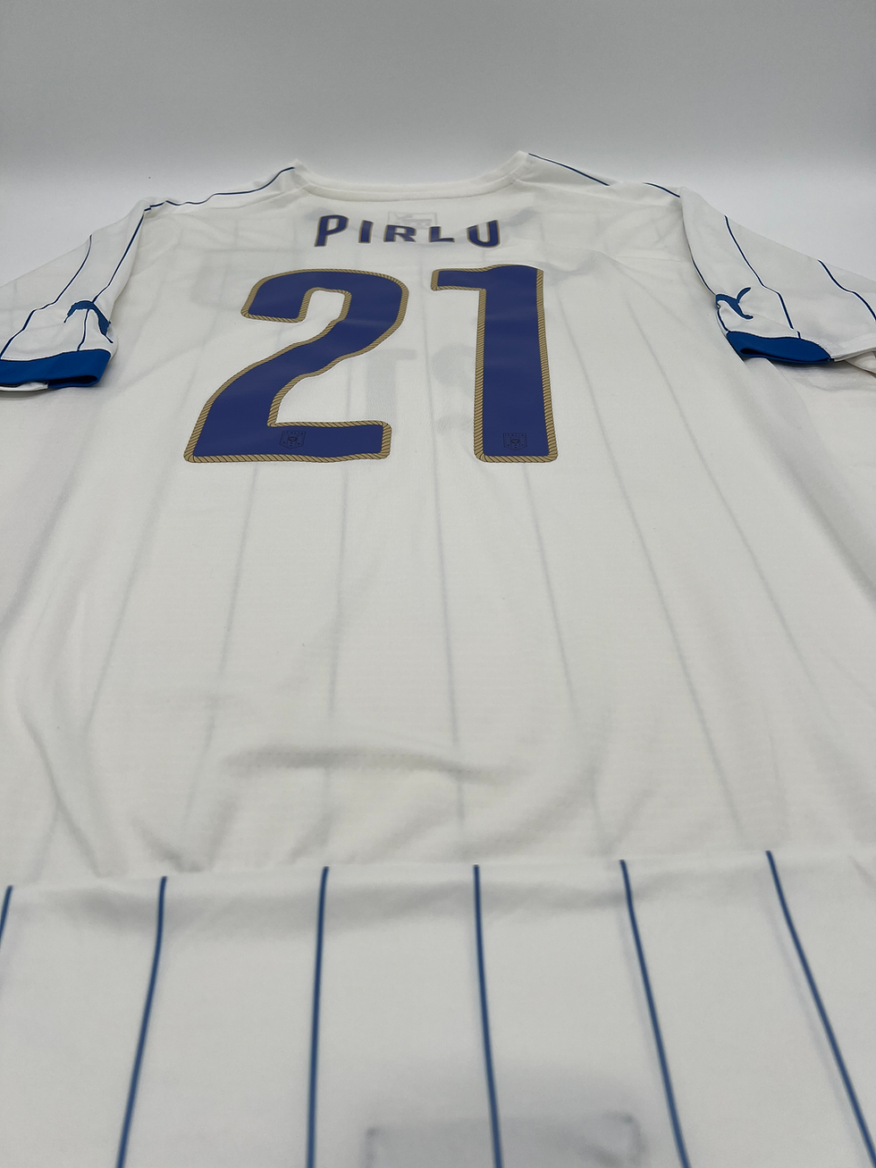 Thumbnail: Pirlo Italy 2014 Jersey Away Back Parallel View