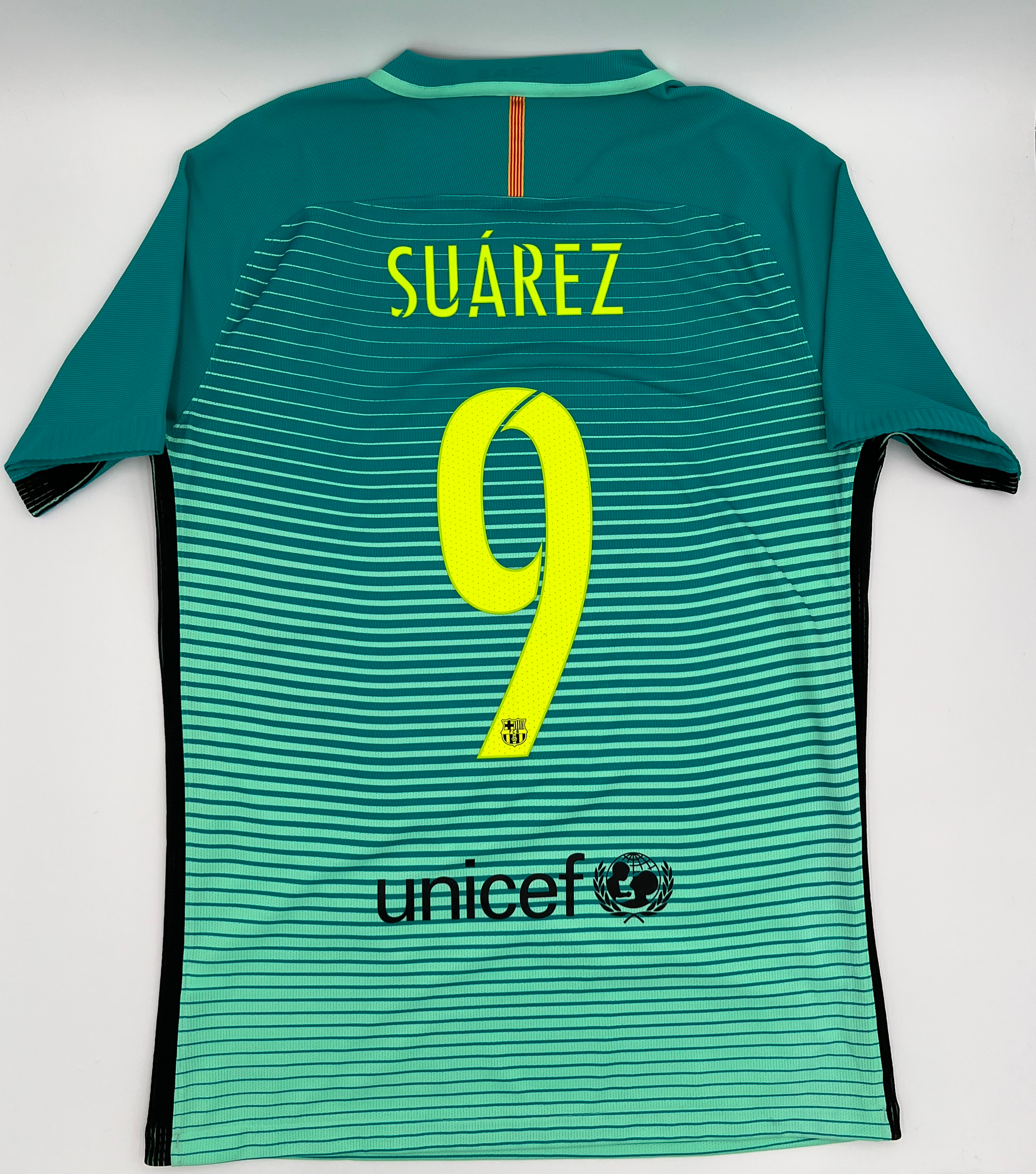 Barcelona FC 2016/2017 Third Player Version Luis Suarez #9 Jersey (M)