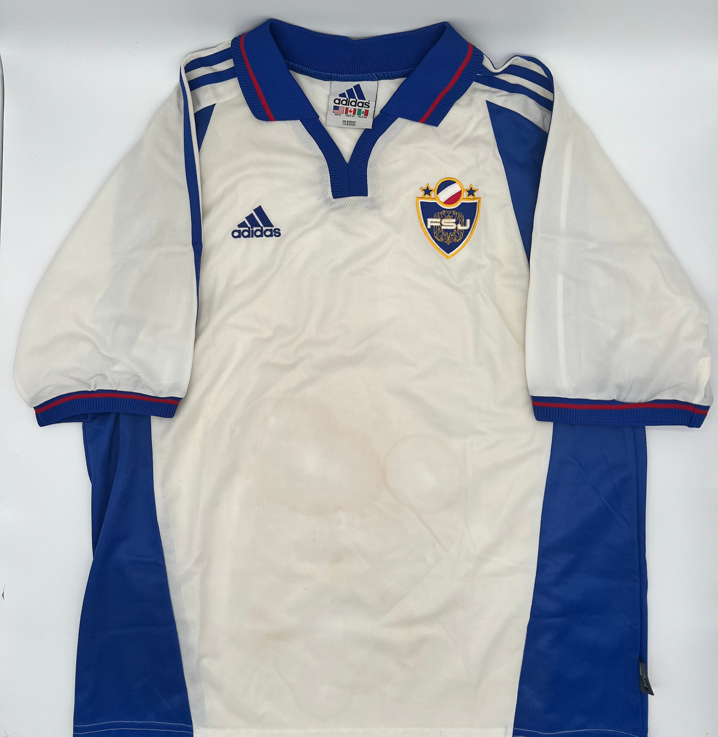Yugoslavia 2000 Away Jersey XL Front View