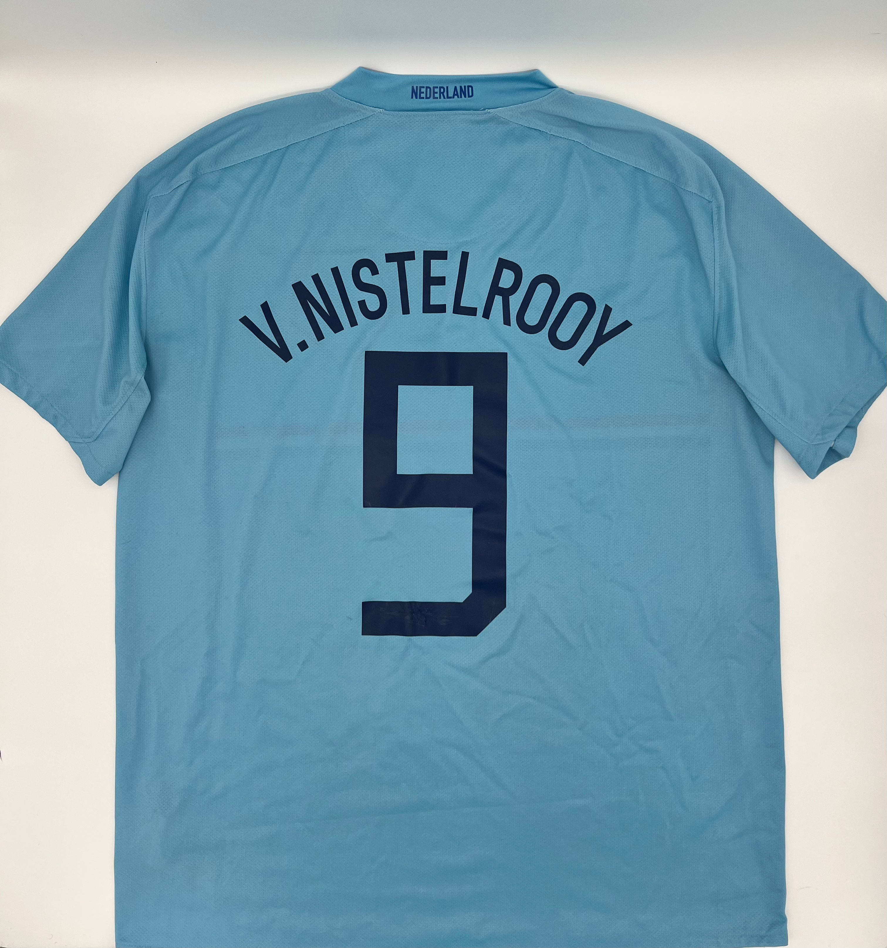Nistelrooy Netherlands 2008 Away Jersey l Back View