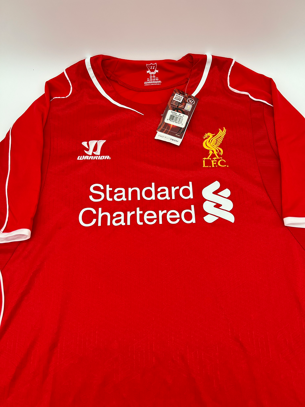 Thumbnail: New Liverpool 2014/2015 Home Gerrard #8 Soccer Jersey (XL) Front Close Up View
