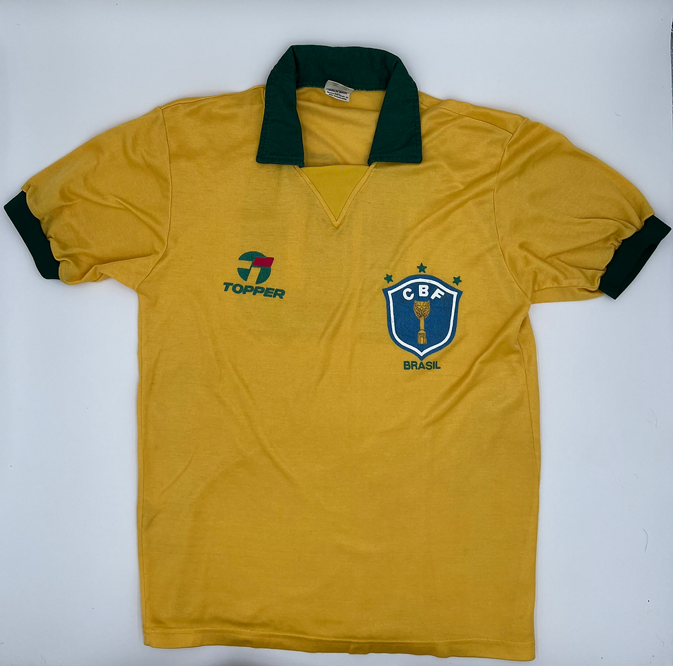Brazil 1986-1990 #10 (Zico) Soccer Jersey (S)