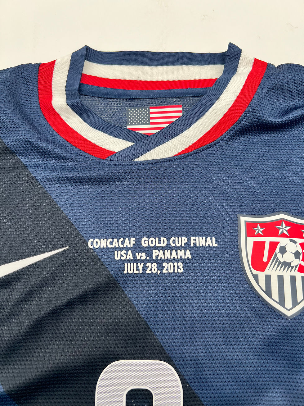 Thumbnail: USMNT 2013 Copa Oro Diskerud #8 Player Issued Jersey Front Close Up View