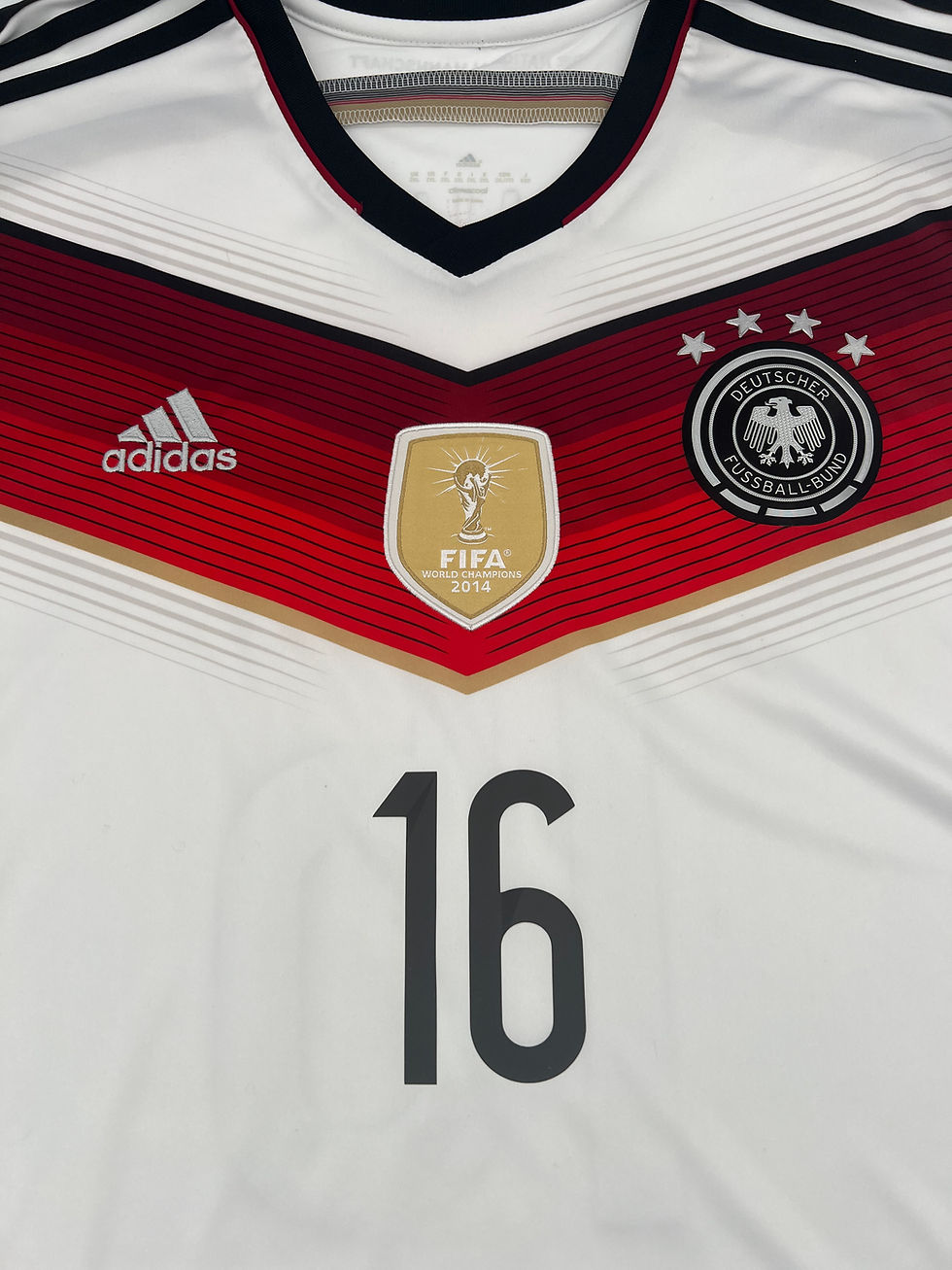Thumbnail: Lahm Germany 2014 Home Jersey XXL Front Close Up View