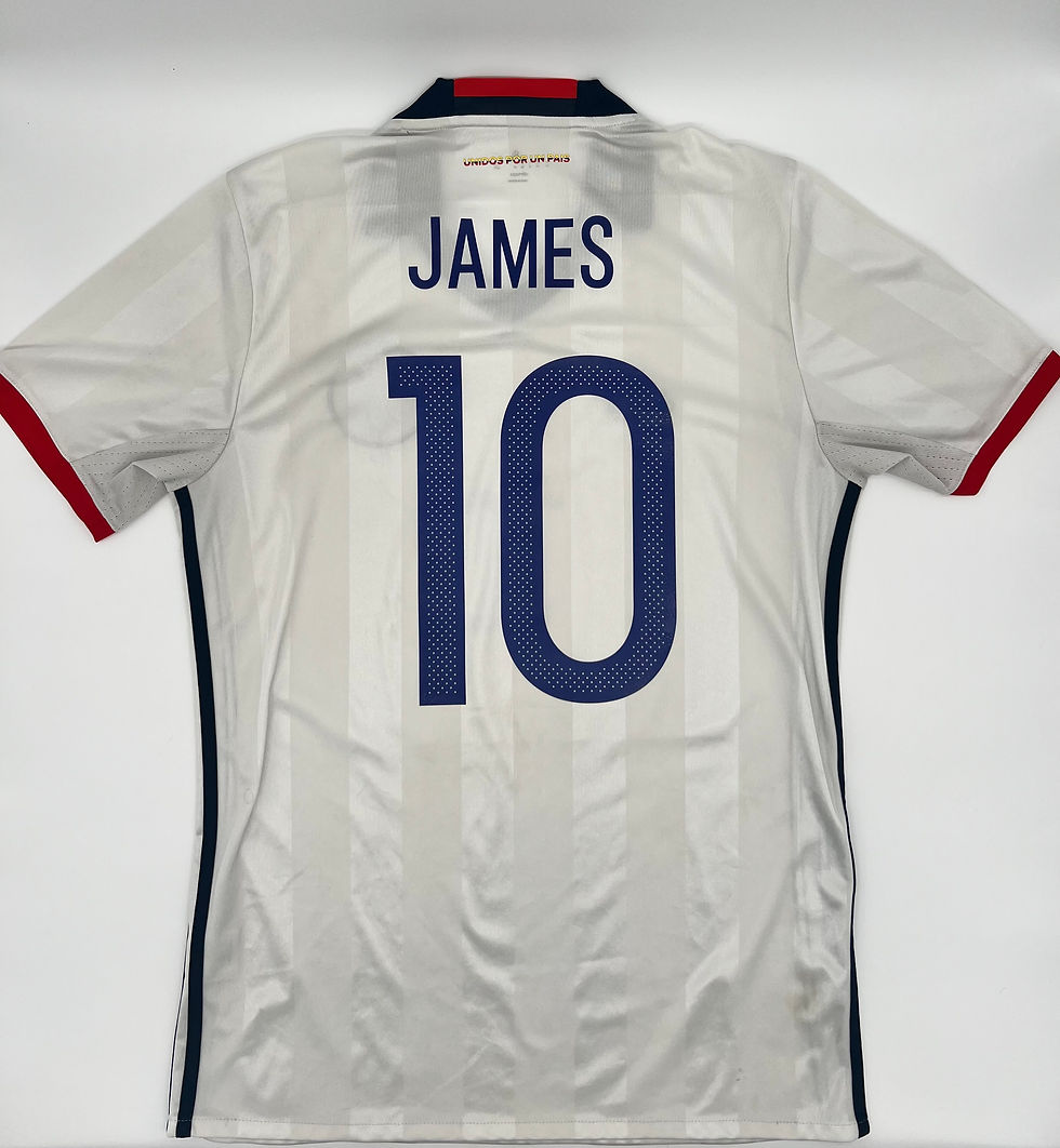 James Colombia 2015 Away Jersey M Back View