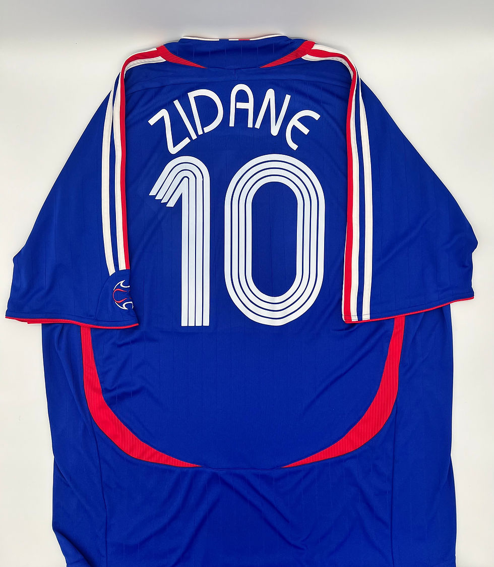 Thumbnail: zidane france 2006 home jersey xl Back View