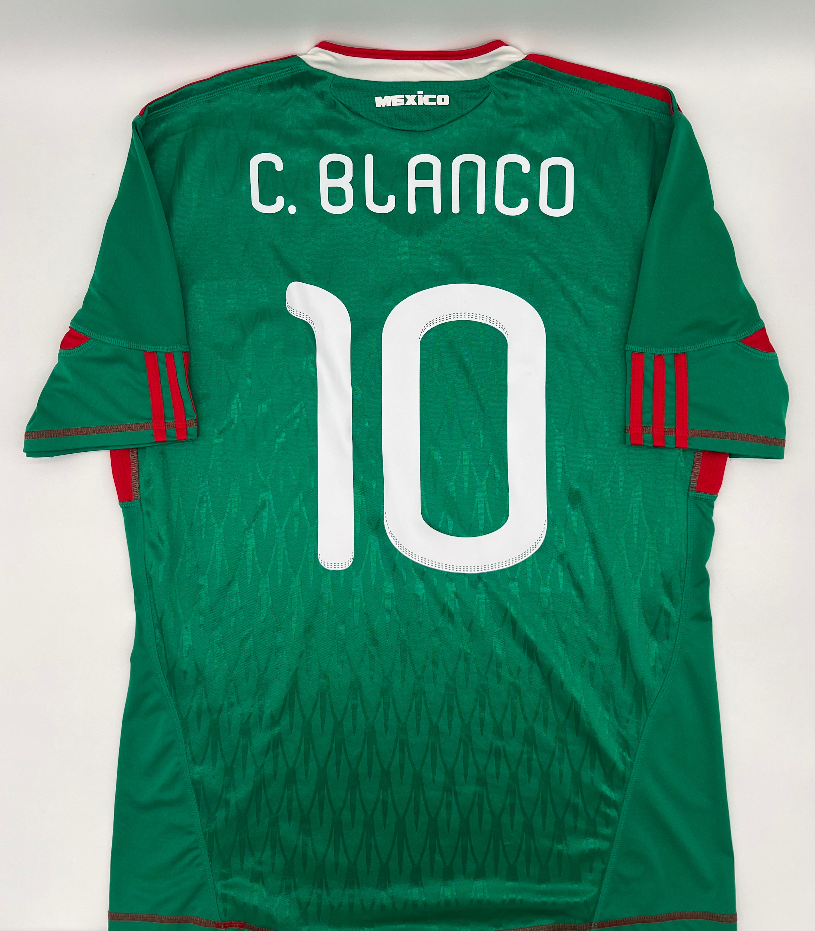 blanco mexico home jersey back view