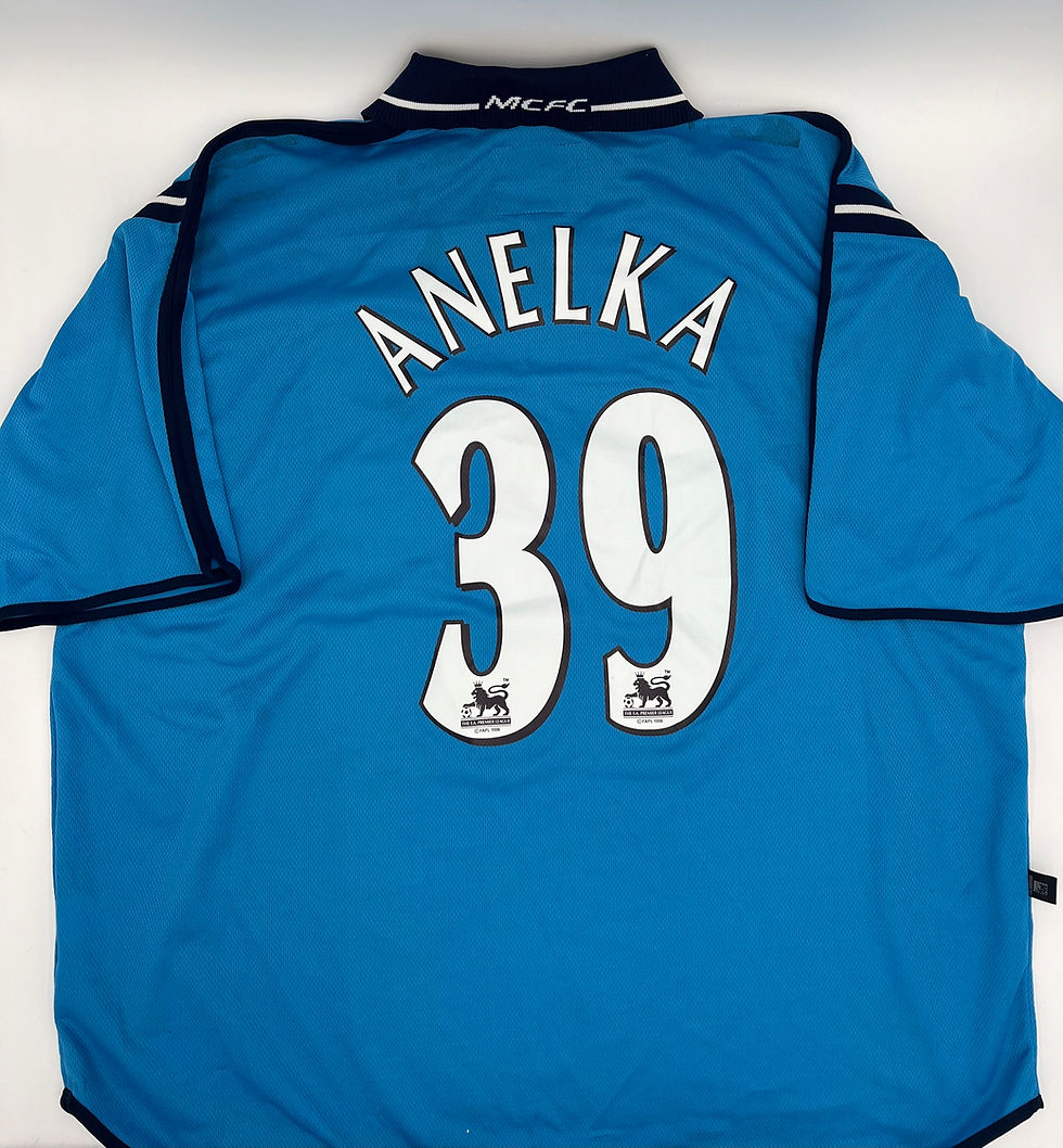 Manchester City FC 2002/2003 Home Anelka #39 Soccer Jersey (XXL)