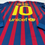 Thumbnail: Barcelona 2011/2012 Home Messi #10 Long Sleeve Soccer Jersey (S) Back Parallel View
