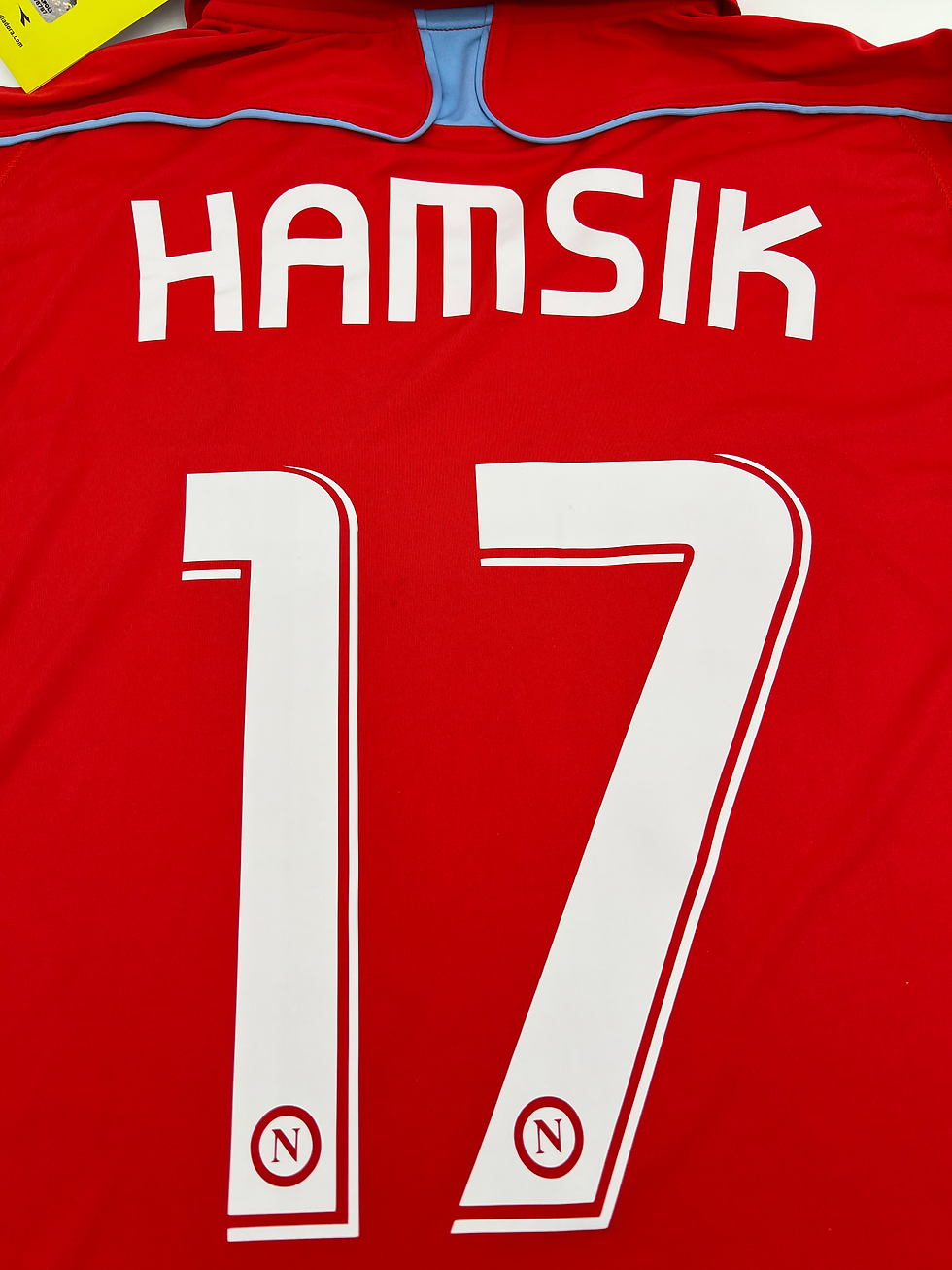 Thumbnail: Hamsik Napoli 2008 Away Jersey XXL Back Close Up View