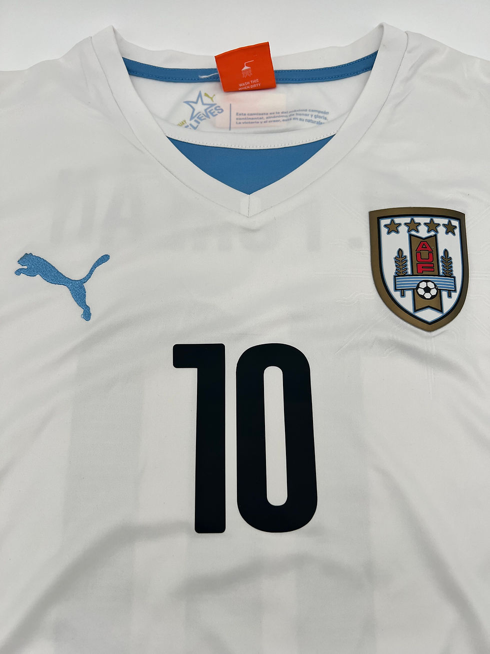 Thumbnail: Uruguay 2012/2013 Home #10 Forlan Soccer Jersey (M)