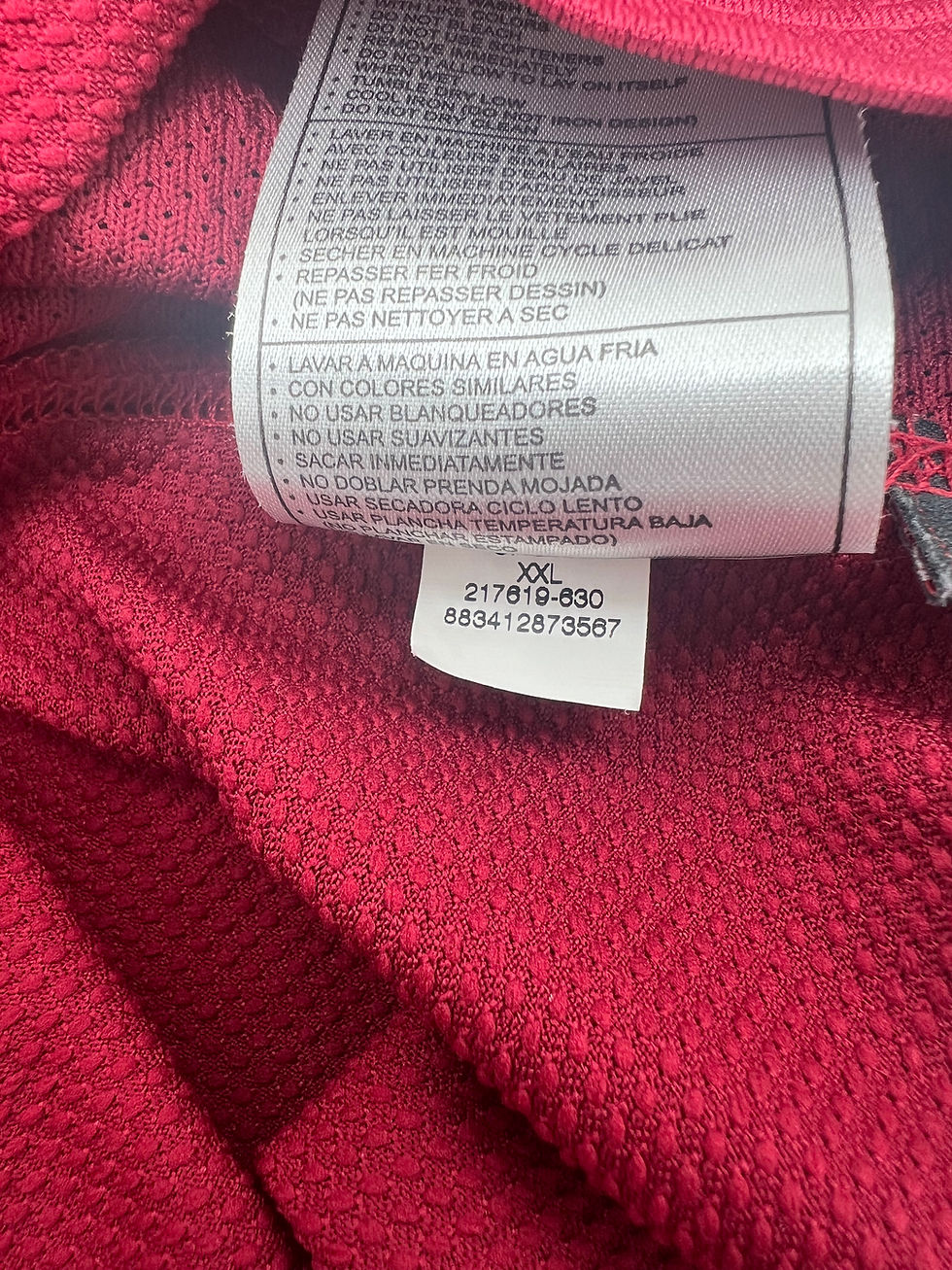 Thumbnail: Cristiano Ronaldo Long Sleeve Portugal 2006 Home XXL Tags Close Up View