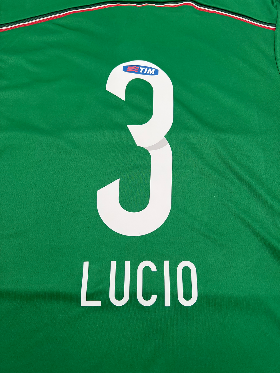 Thumbnail: Palmeiras 2014 Centenary Lucio #3 Soccer Jersey (M) Back Close Up