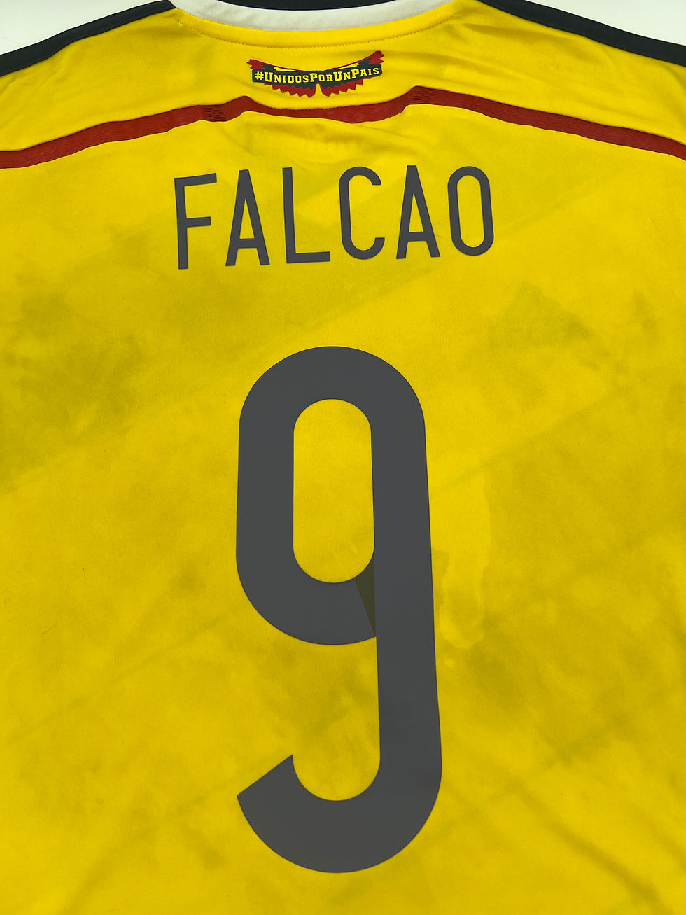 Thumbnail: Falcao Colombia 2021 Home Jersey M Back Close Up View