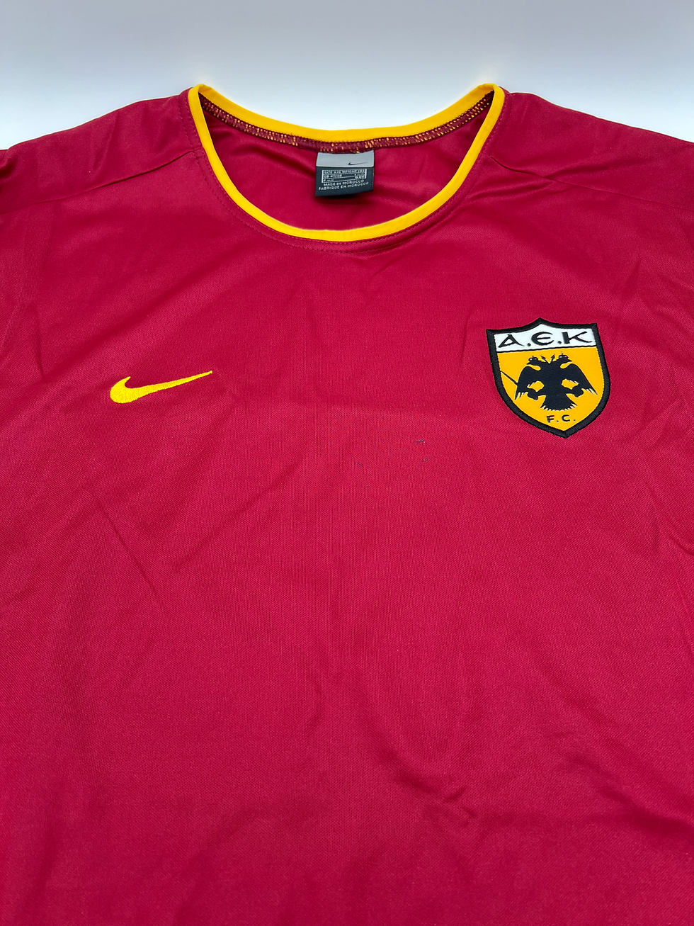 Thumbnail: AEK Athens 2002 Away Jersey XXL Front Close Up View