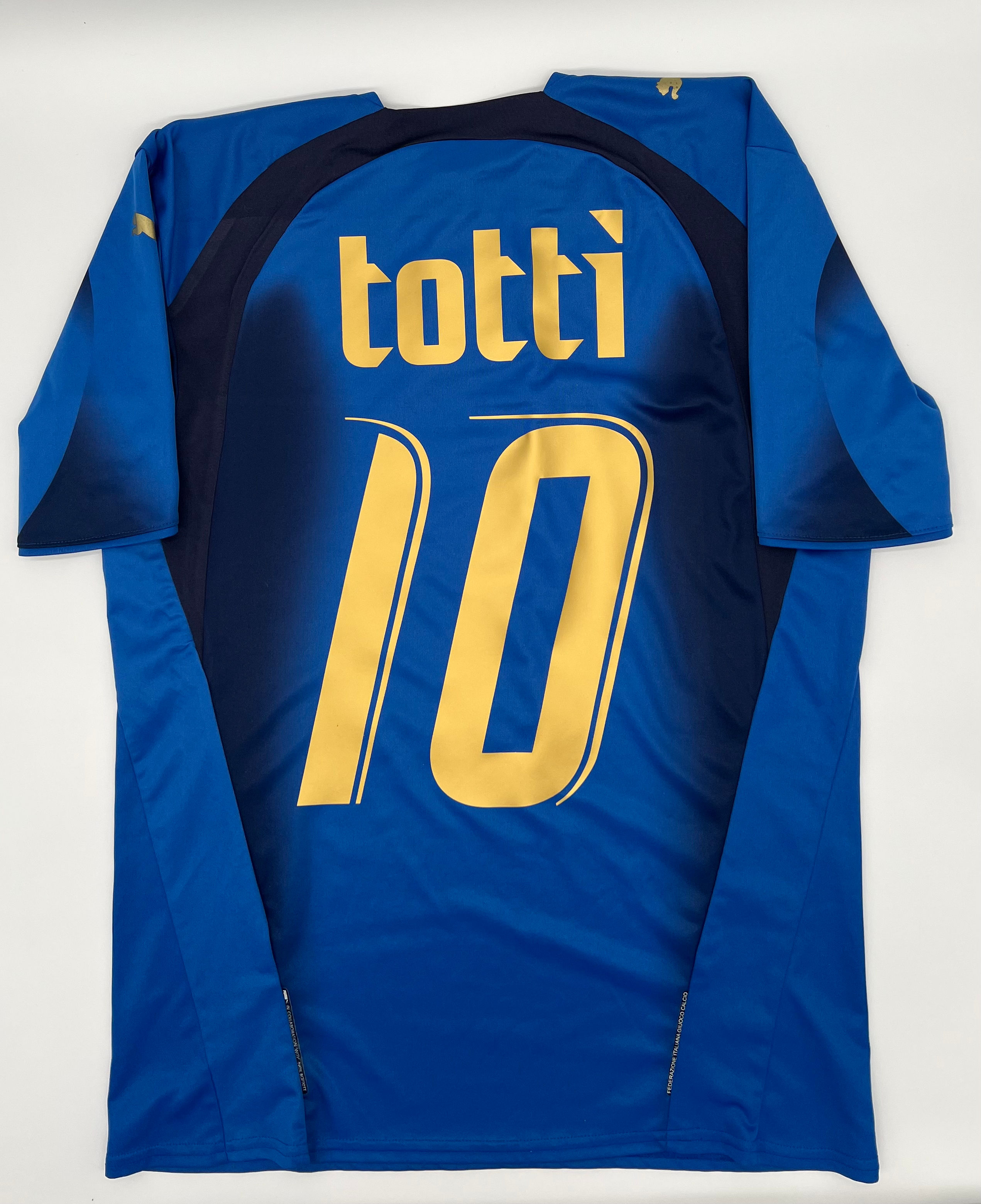 totti italy 2006 home jersey Back View