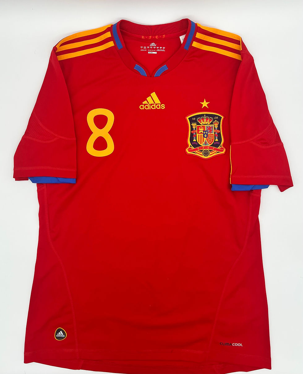 Xavi Spain 2010 Home Jersey S Front View