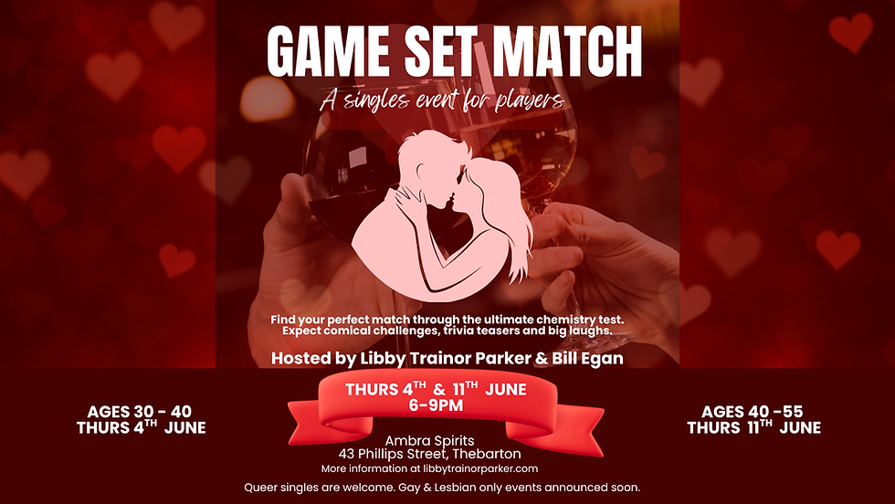 Game, Set, Match: a singles event for players!