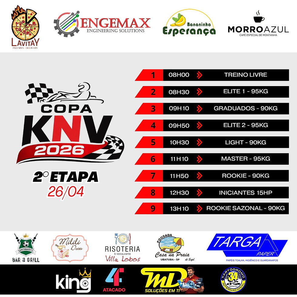 2ª Etapa - Copa KNV 2026