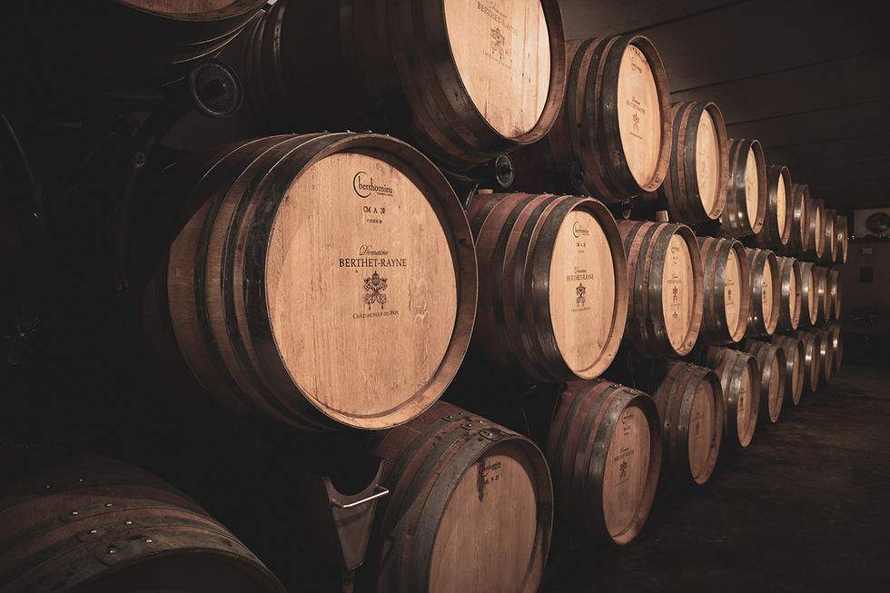 Barriques, fût de chêne, Berthet-Rayne