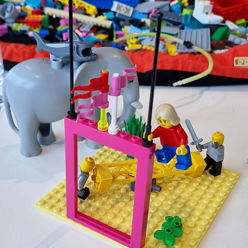 lego serious play being used to articulate an idea or concept or solution in a training course. #legoseriousplay #lsp
