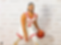 Coach segev dribbling smiling in sea hawks jersey