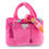 Thumbnail: Barkin Bag - *Chic Doggie* Pink w/ Scarf Squeaker Dog Toy