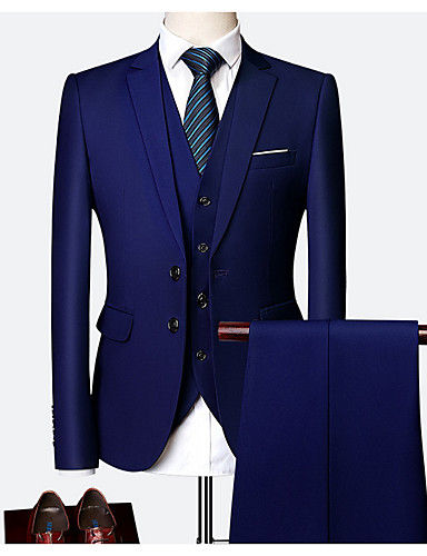 Thumbnail: Men's Suits Solid Colored