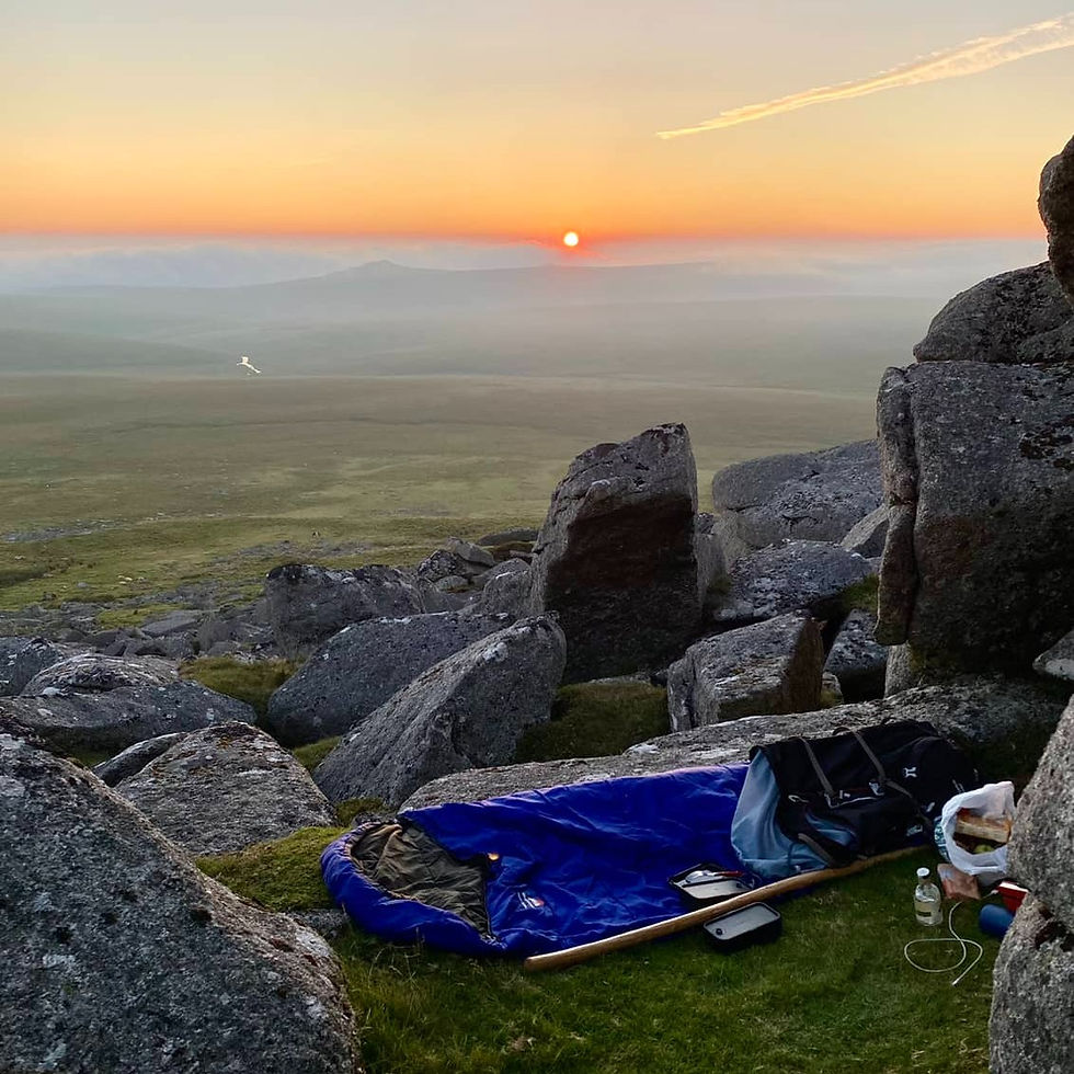 Wild camping in Dartmoor