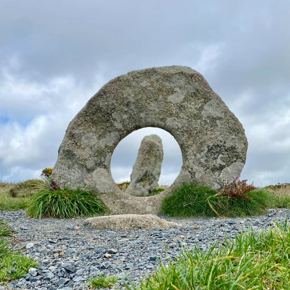 Men-an-Tol prehistoric stones, Penwith, Cornwall