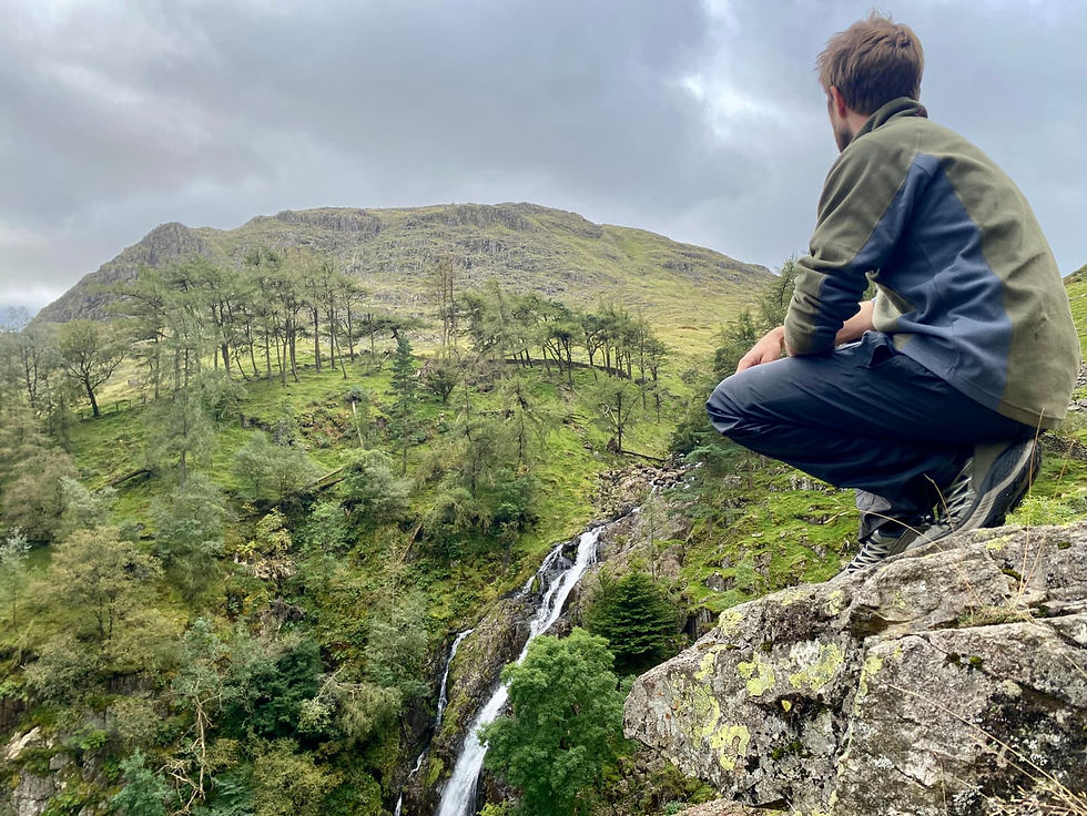 Waterfall in Lake District