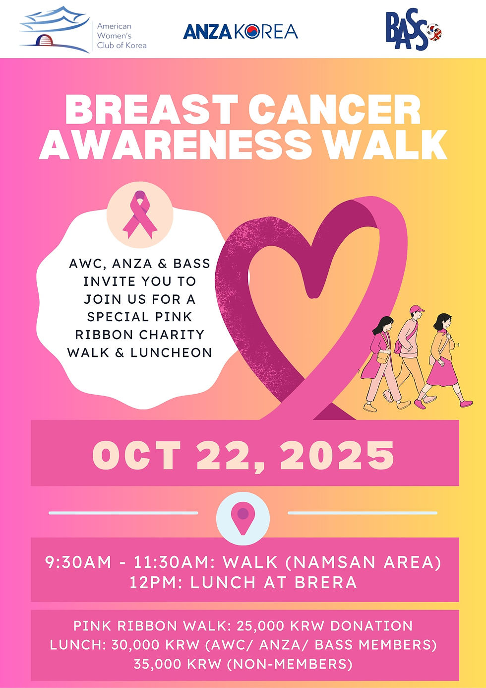 AWC ANZA & BASS Breast Cancer Awareness Walk