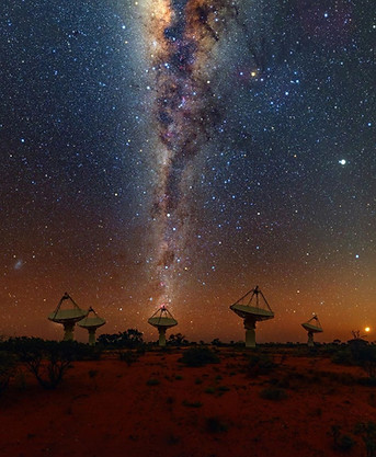 A photo of the night sky