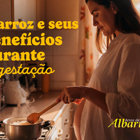 mulher grávida cozinhando