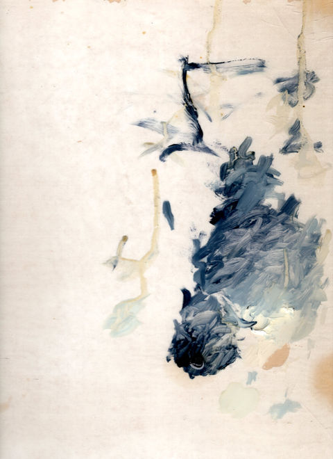 Palette (mixed media: disposable palette paper, paint, medium and resin) 9" x 12"