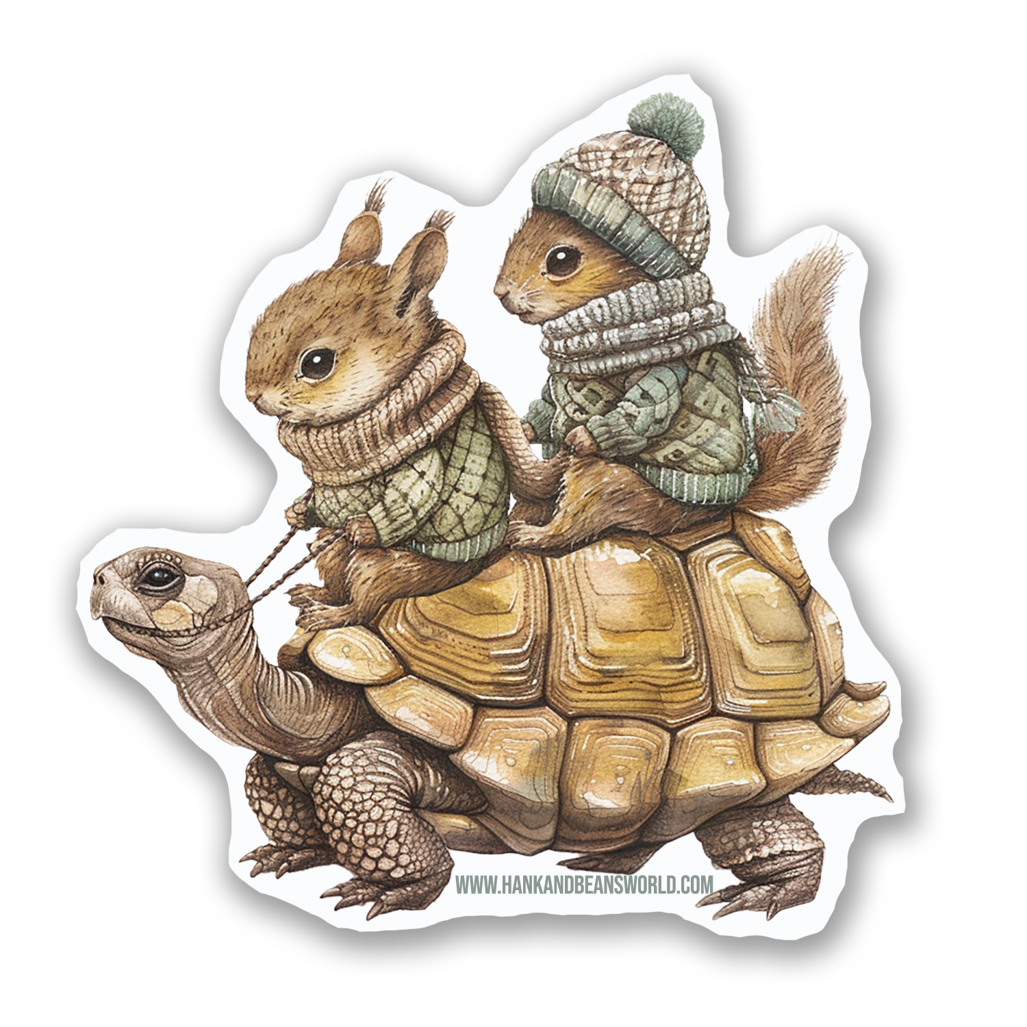 CHIPMUNKS ON TORTOISE
