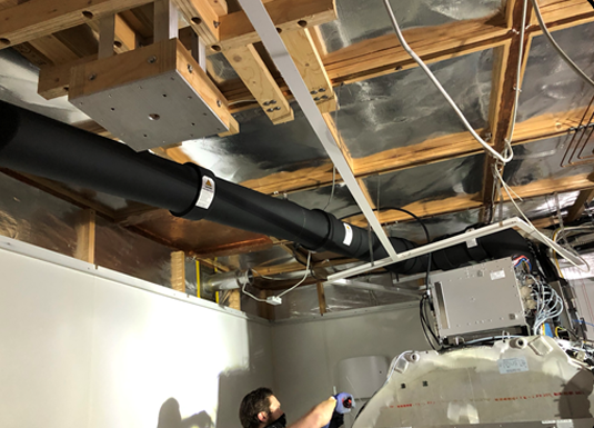 Zusätzliche Beschreibung – Verlängerte Heliumleitung (ca. -170 °C)